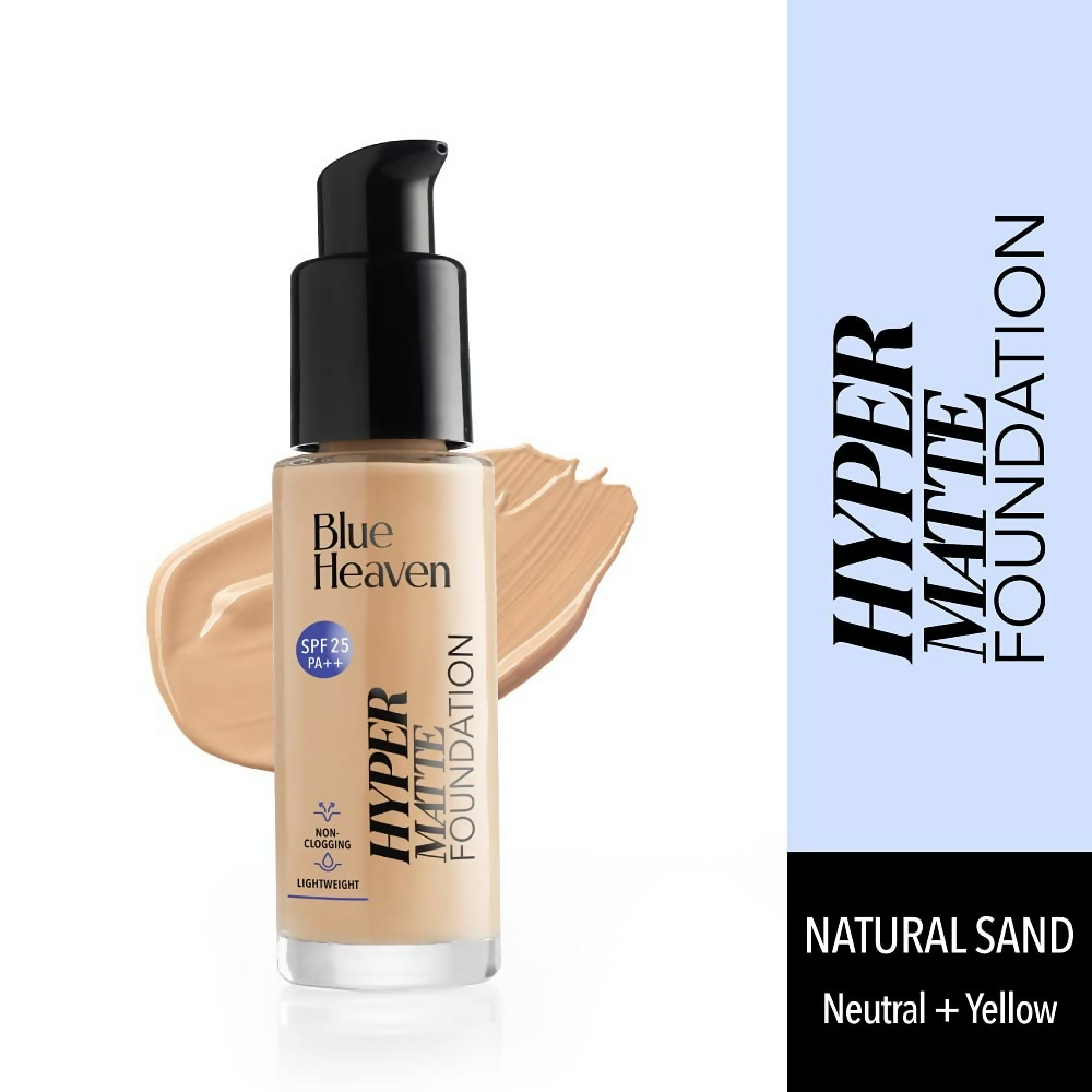 Blue Heaven Hyper Matte Foundation - 401 Natural Sand | Grocsy