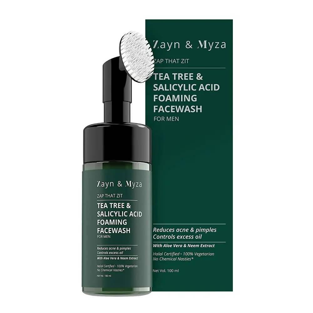 Zayn & Myza Tea Tree & Salicylic Acid Foaming Face Wash | Grocsy