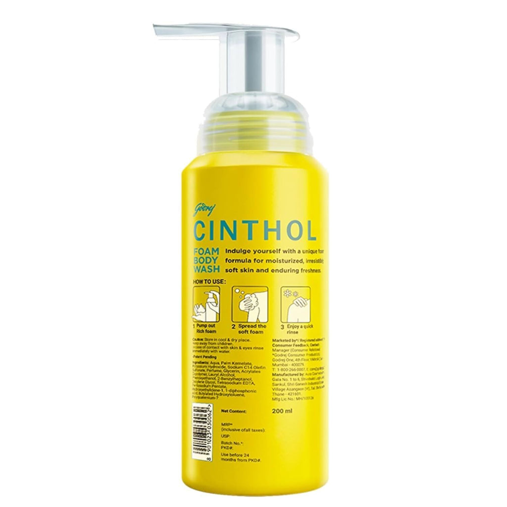 Cinthol Lime Foam Body Wash | Grocsy