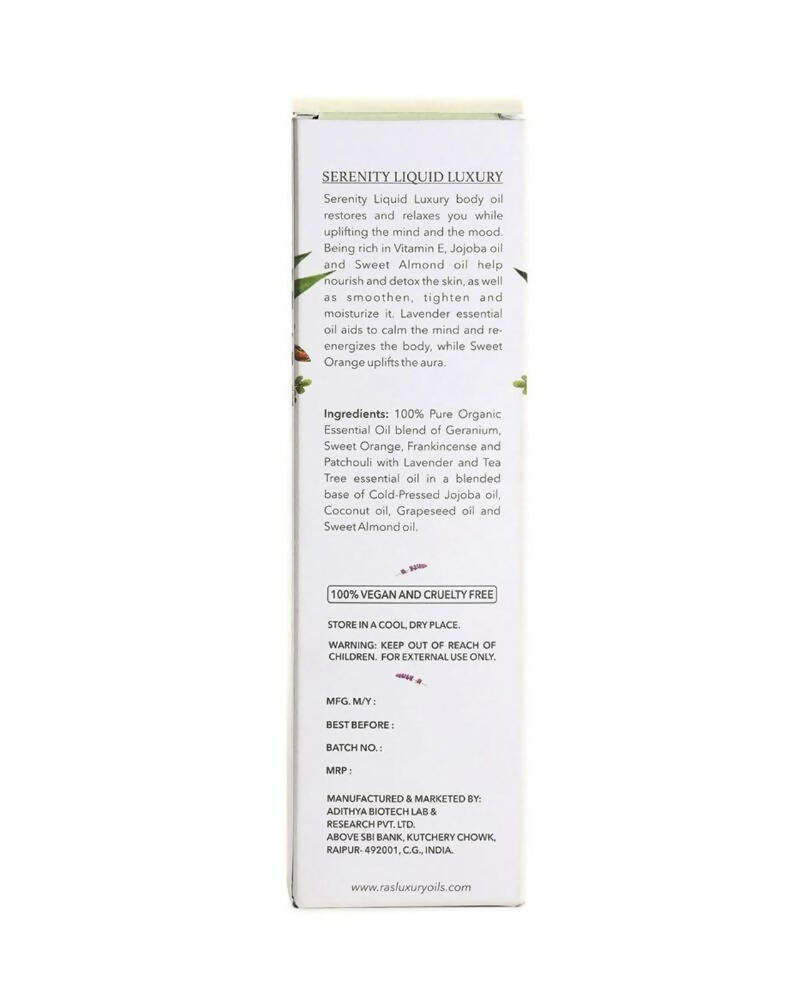 Ras Luxury Oils Serenity Liquid Luxury Body Oil | Grocsy