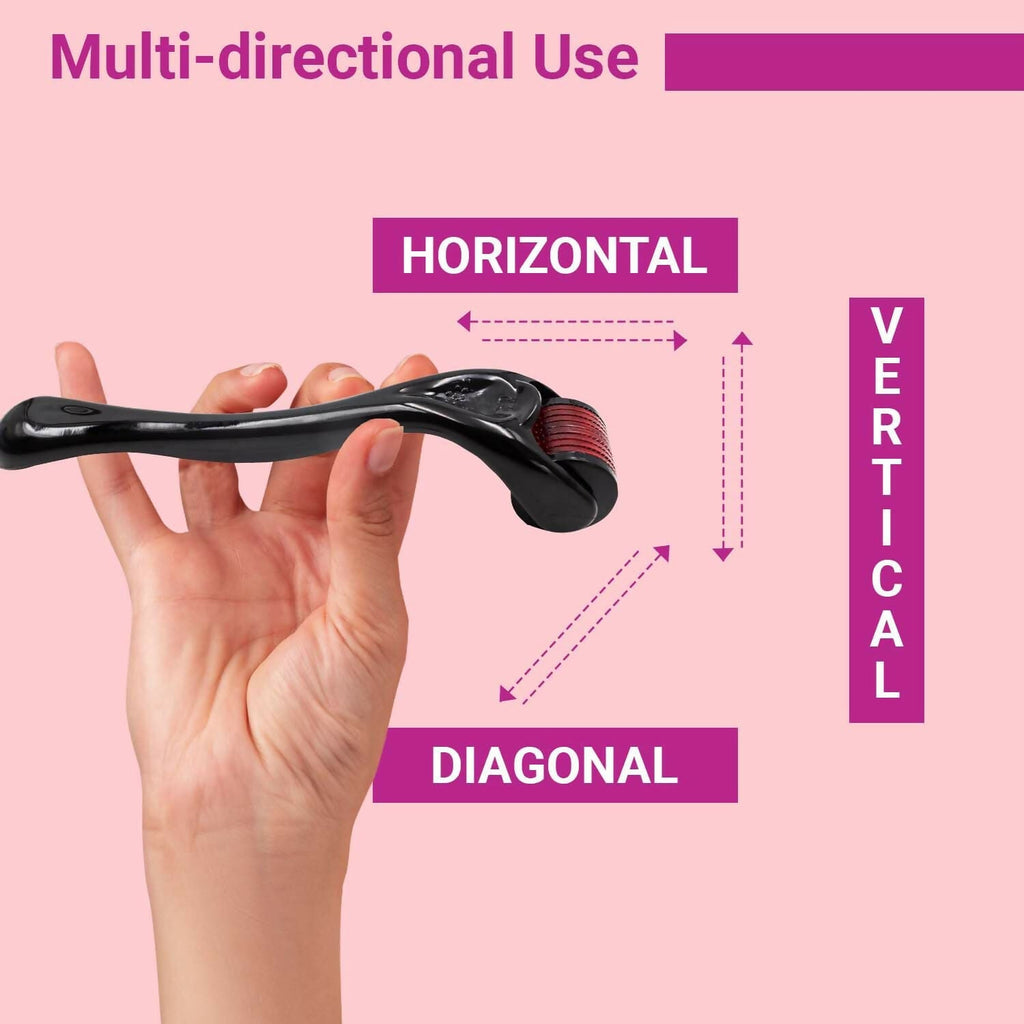 Sotrue Derma Roller For Hair Growth 0.5 mm with 540 Stainless Steel Needles - Repairs Damaged Hair, Activates Hair Follicles | Grocsy
