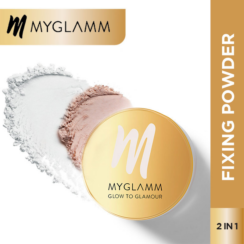 Myglamm Glow To Glamour Shimmer And Fixing Powder - Pearlescent Finish - Finesse | Grocsy