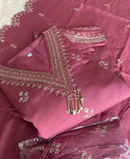 KC Roman Silk Palazzo Suit For Women Wedding Wear Pink | Grocsy