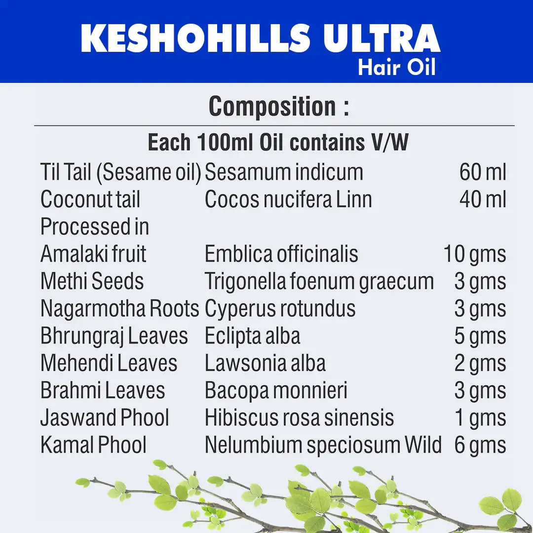 Herbal Hills Ayurveda Keshohills Ultra Hair Oil | Grocsy