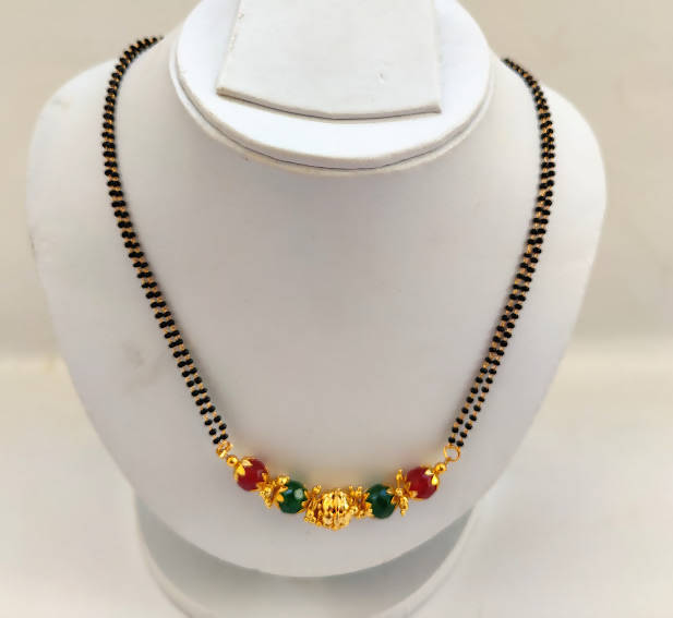 Simple Multicolor Blackbeads / Mangalsutra | Grocsy
