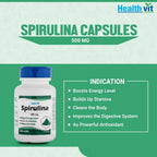 Healthvit Spirulina Capsules | Grocsy