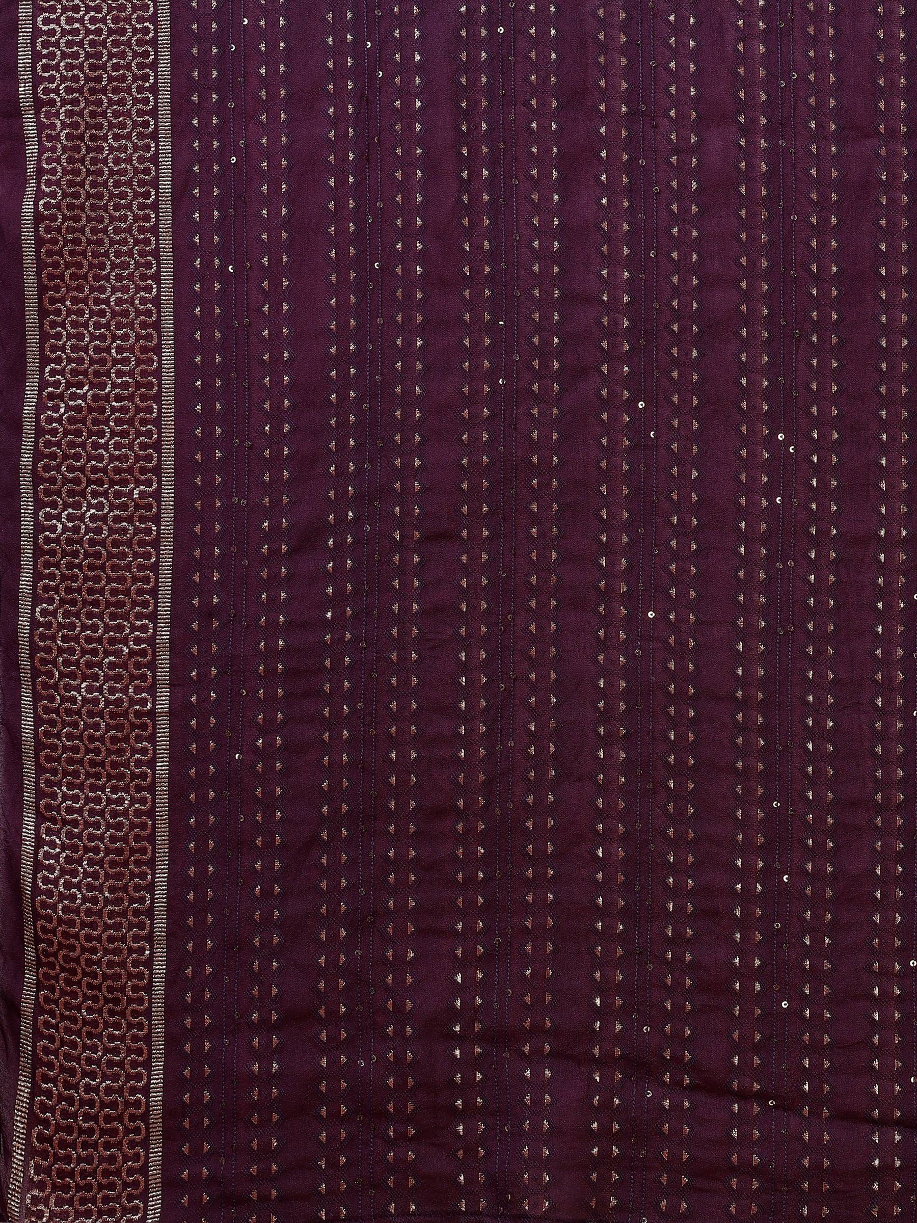 Hand Embroidered Chanderi Kurta With Pant & Dupatta, Multicolor - Hiral Fashion | Grocsy