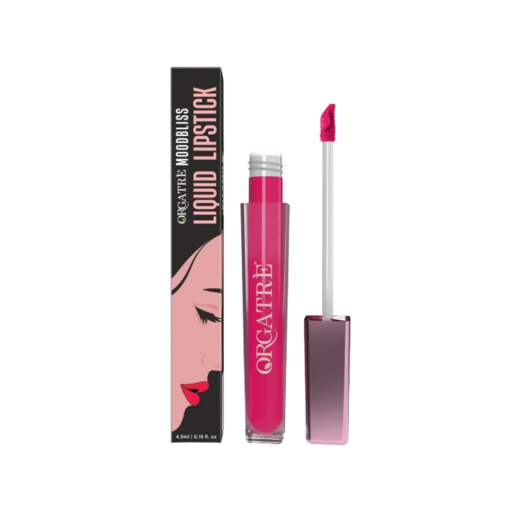 Orgatre Moodbliss Waterproof Glossy Liquid Lipstick - Tulip Taffy | Grocsy