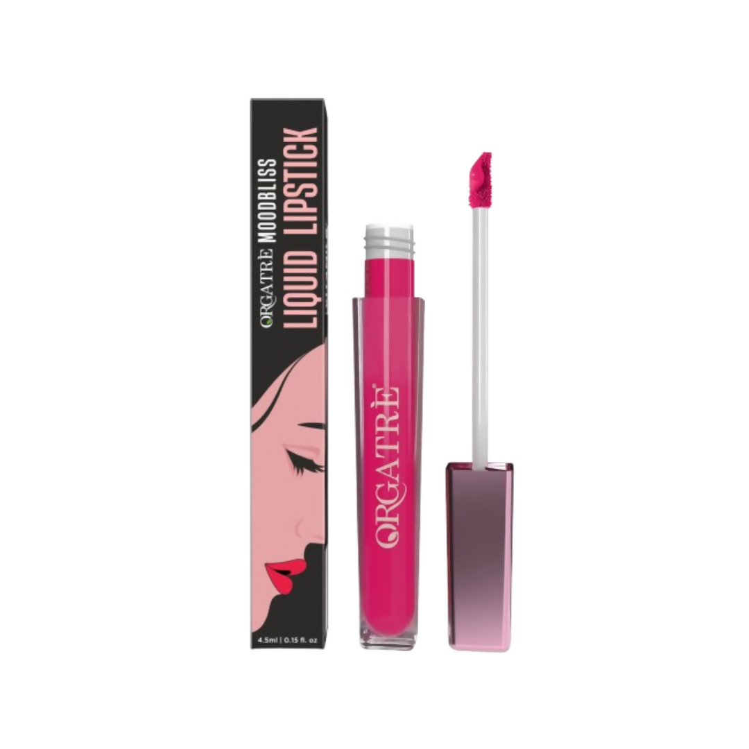 Orgatre Moodbliss Waterproof Glossy Liquid Lipstick - Tulip Taffy | Grocsy