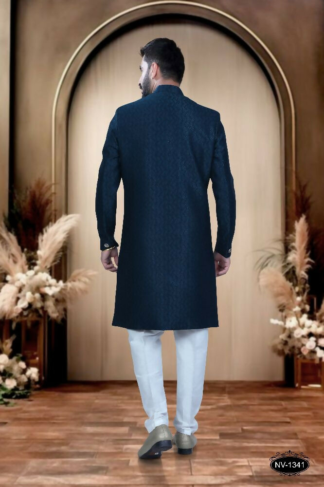 Joban Fashion Men's Blue TR Kurta with Pyjama | Grocsy