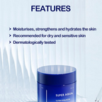 Missha Super Aqua Ultra Hyalron Cream For Intense Hydration And Skin Barrier Support | Grocsy