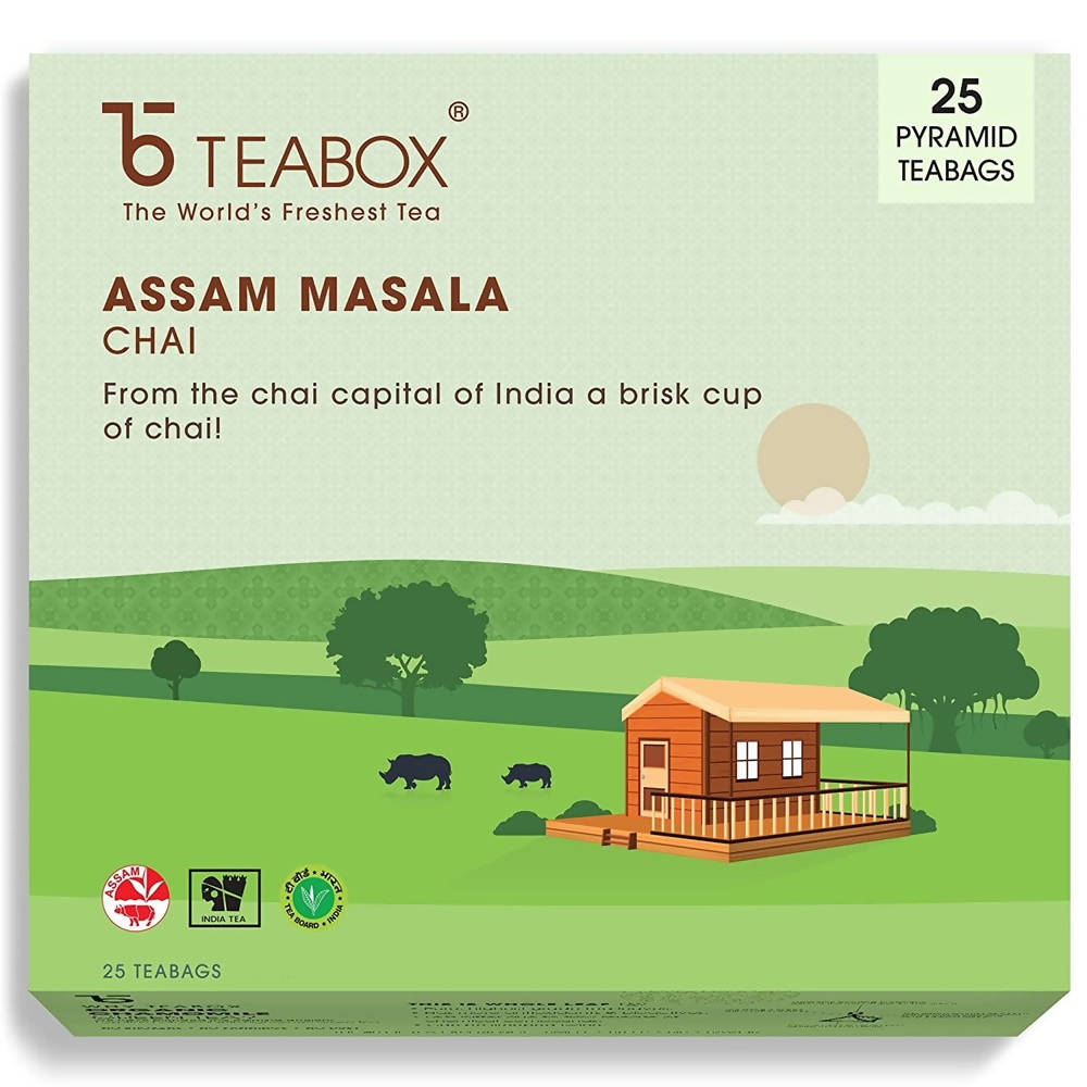Teabox Assam Masala Chai Tea Bags | Grocsy