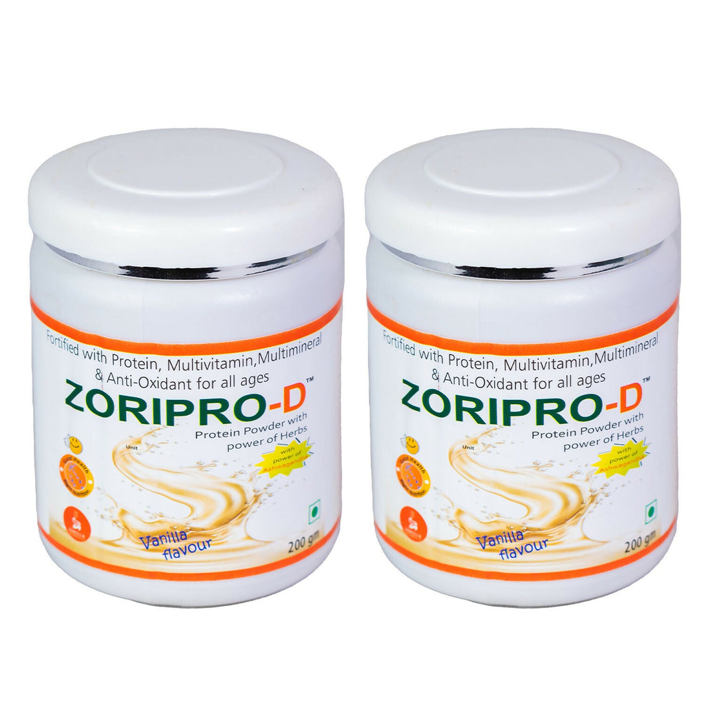 Zorilla Life Science Zoripro-D Protein Powder - Vanilla I Fortified with Protein I Multivitamin I Multimineral I Protein Powder with power of Herbs I Milk Protein with Power of Ashwagandha | Grocsy