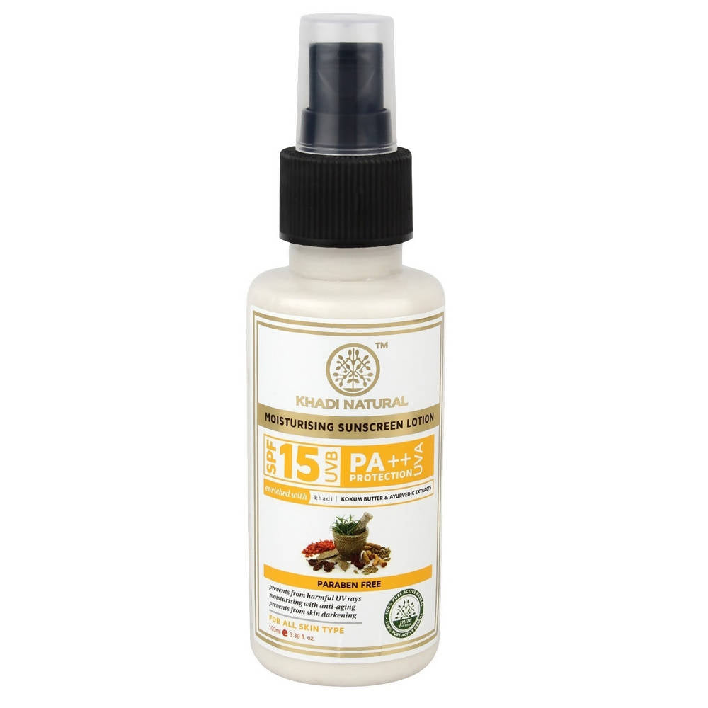 Khadi Natural Moisturising Sunscreen Lotion SPF 15 | Grocsy