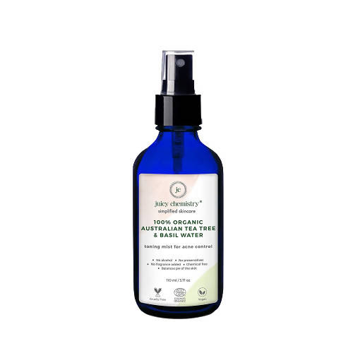 Juicy Chemistry Australian Tea Tree & Basil Water Toner for Acne-Prone Skin | Grocsy