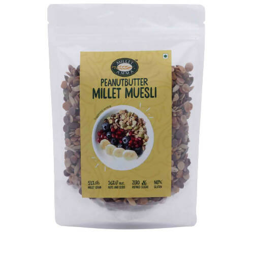 Millet Amma Peanut Butter Millet Muesli | Grocsy