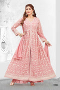 Joban Fashion Georgette Peach Color Kurta Set | Grocsy