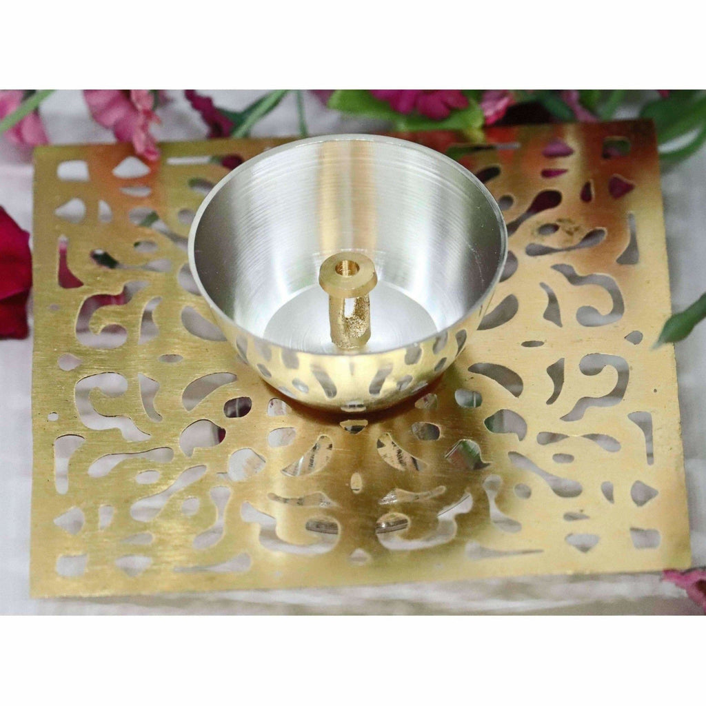 Chahat Premium Living Brass Saw Square Deep | Grocsy