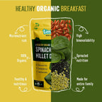 Timios Organic Millet Spinach Dosa Mix | Grocsy