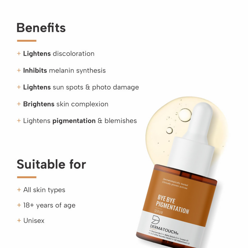 Dermatouch Bye Bye Pigmentation Face Serum | Grocsy