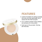 Missha Glow Cushion Light No.21P Fair SPF 37 PA+++ | Grocsy
