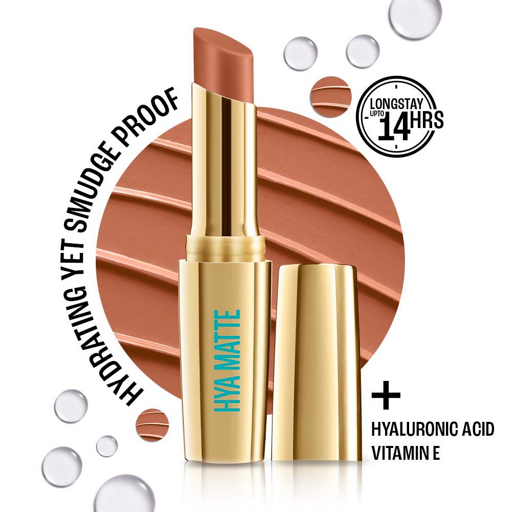 Lakme 9to5 Hya Matte Lipstick - Team Toffee | Grocsy
