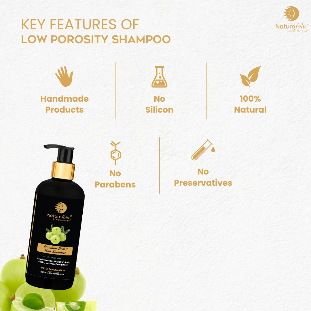 Prakruth Care Premium Herbal Low Porosity Shampoo | Grocsy