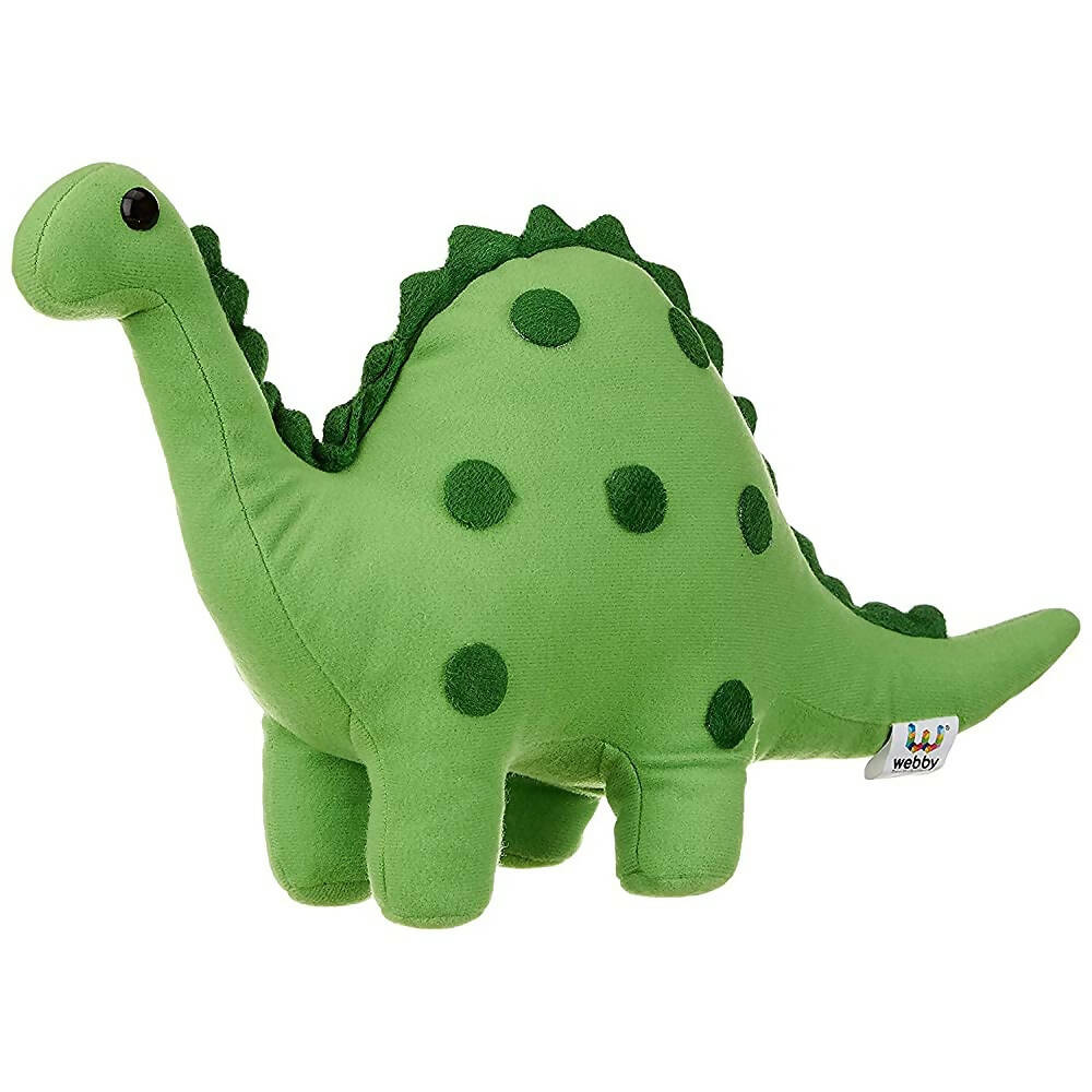 Webby Green Soft Dinosaur Plush Stuffed Toy-30cm | Grocsy