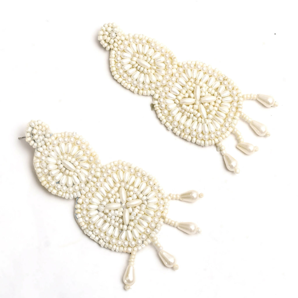 Mominos Fashion Johar Kamal Handicraft Pearls Necklace with Earrings For Women