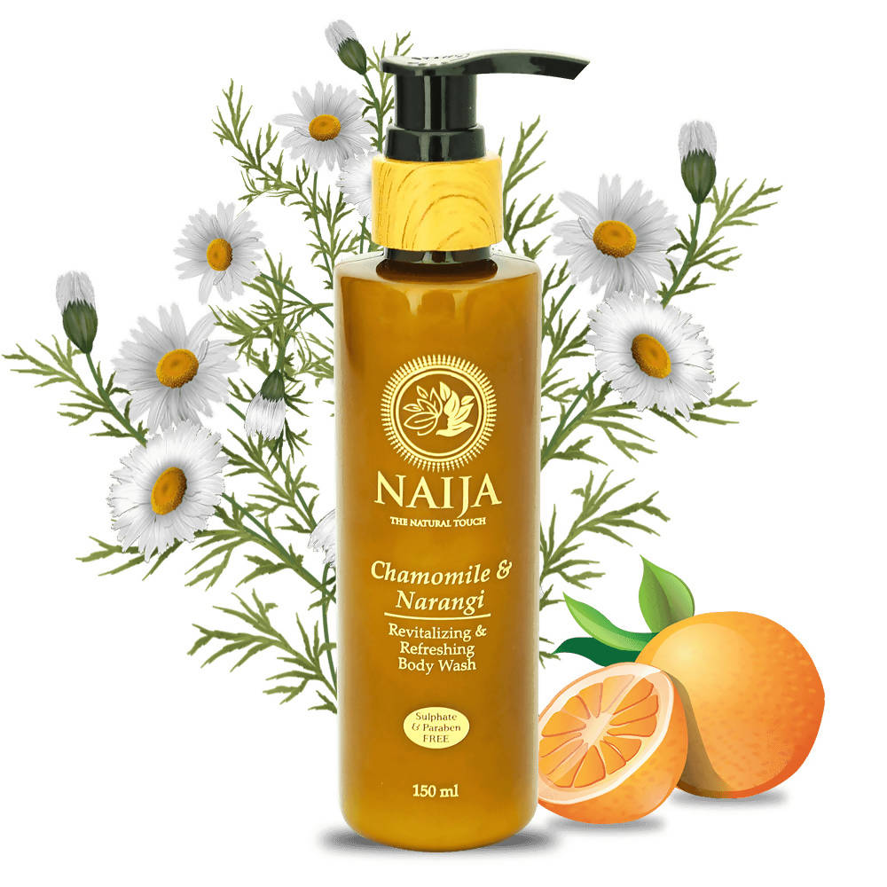 Naija Chamomile & Narangi Revitalizing & Refreshing Body Wash | Grocsy