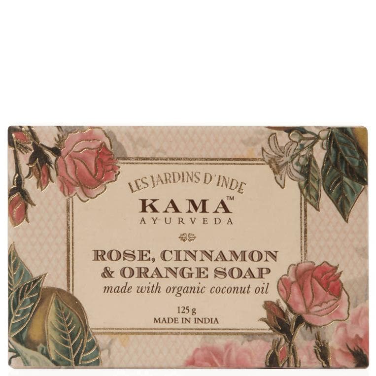 Kama Ayurveda Rose, Cinnamon & Orange soap 125gm | Grocsy