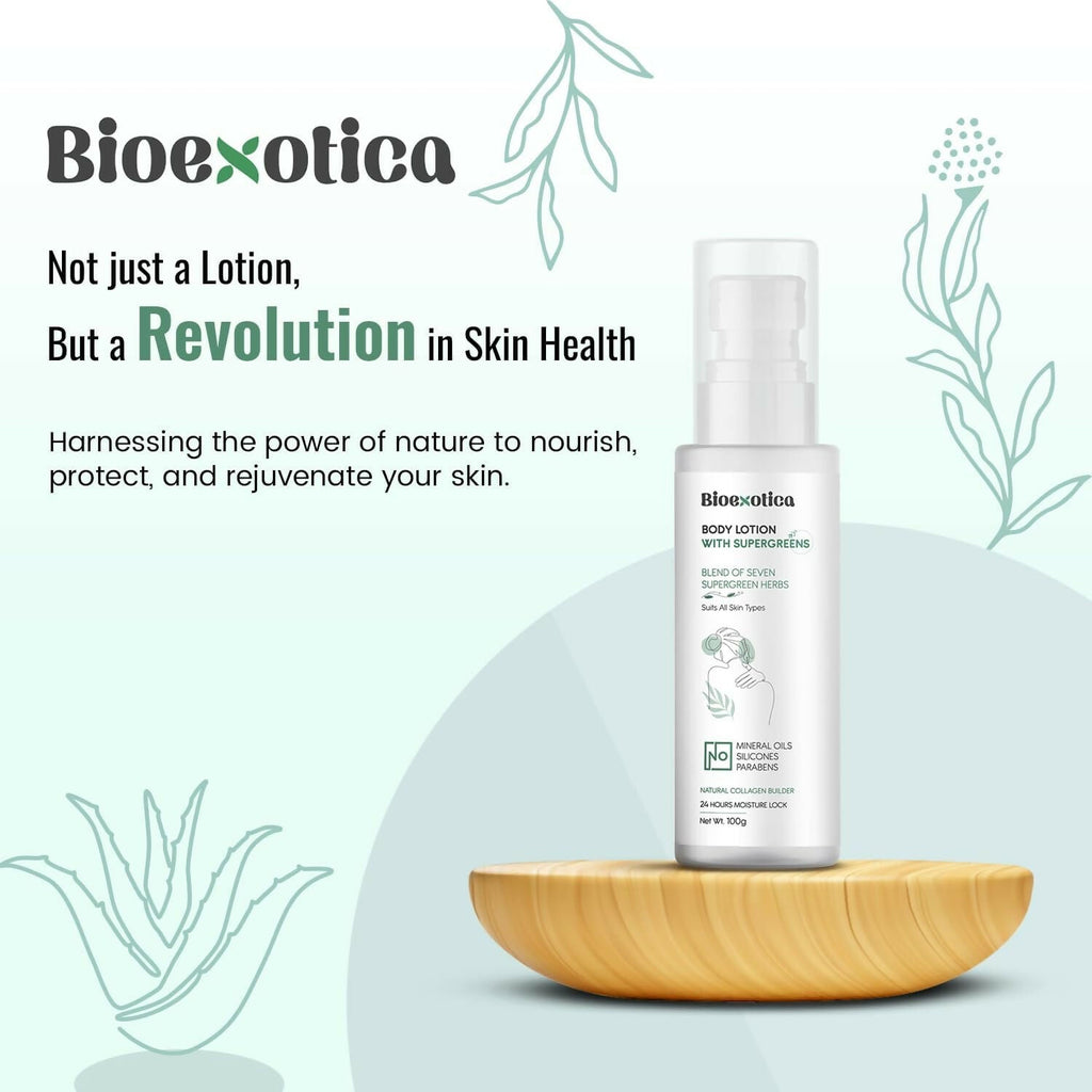 Bioexotica Body Lotion With Seven herbs For 24 hours Moisture Lock | Grocsy