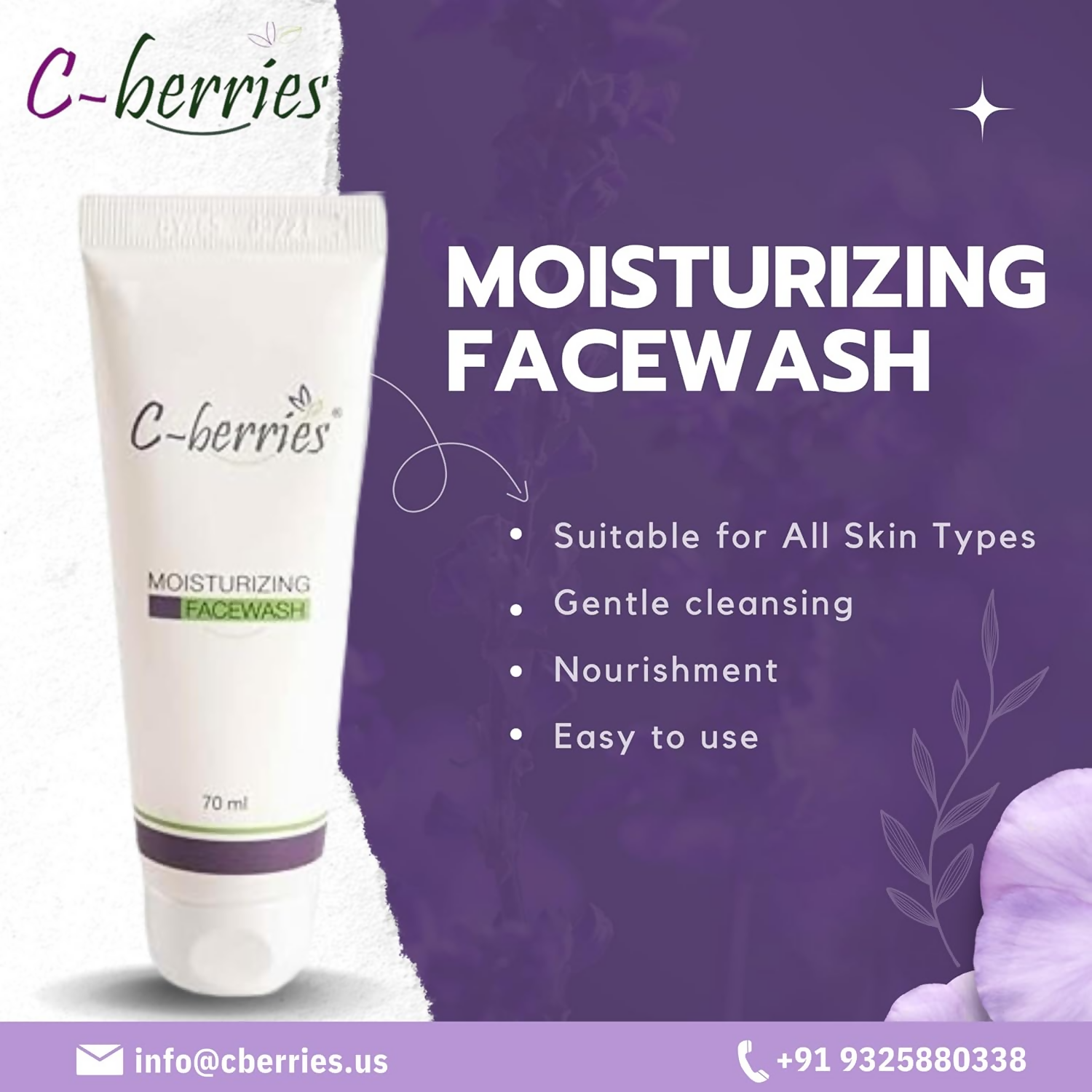 C-berries Moisturizing Facewash | Grocsy