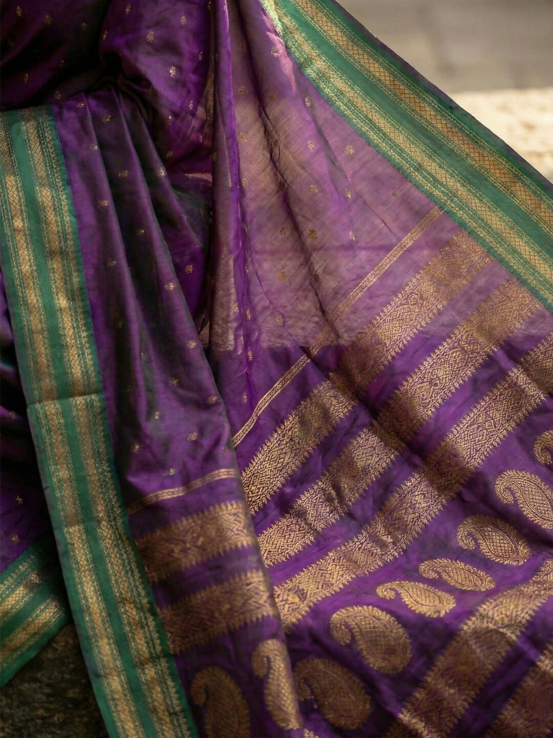 Shree Shyam Fashion Purple Soft Silk Saree | Grocsy
