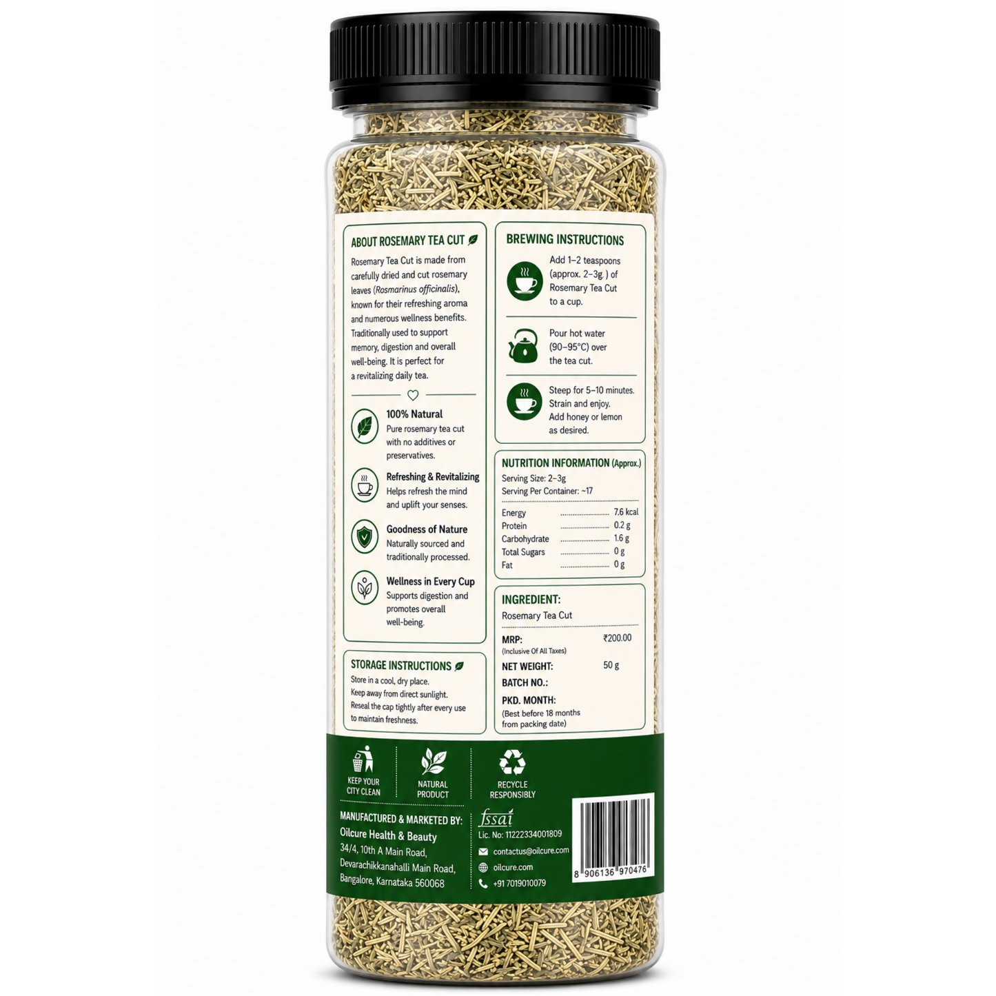 Nxtgen Ayurveda Rosemary Tea Cut | Grocsy