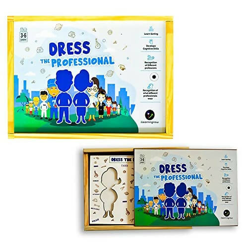 iLearnngrow Dress The Professional - Interactive & Fun Board Game for Recognition of Different Professions and Develop Cognitive Skills for Kids | Grocsy