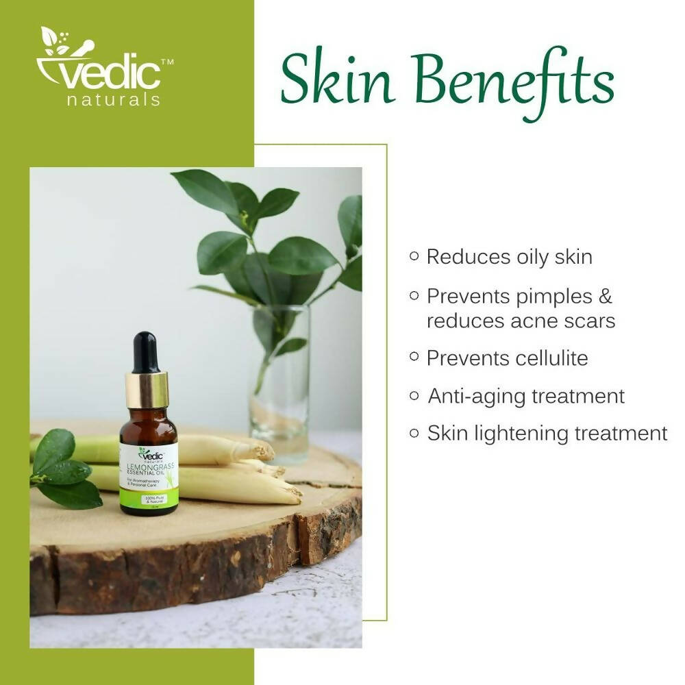 Vedic Naturals Lemongrass Essential Oil | Grocsy