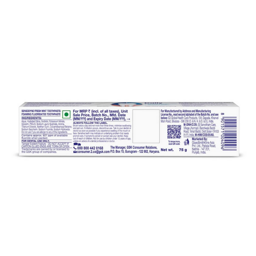 Sensodyne Fresh Mint Sensitivity Toothpaste | Grocsy