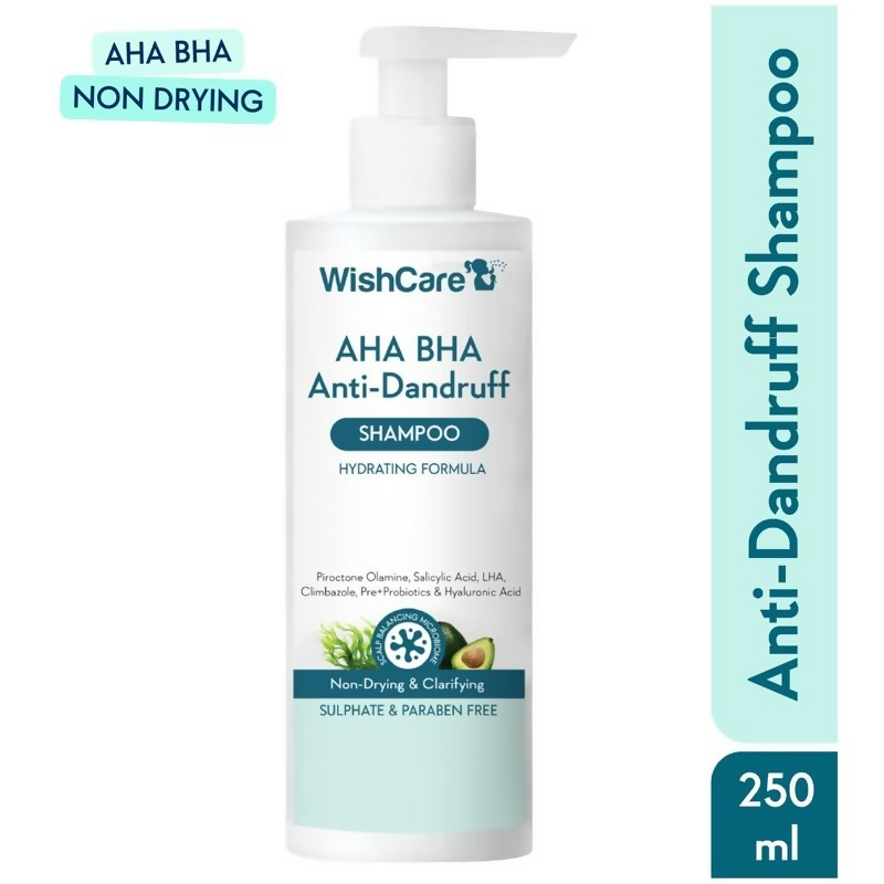 WishCare Aha Bha Anti-Dandruff Shampoo | Grocsy