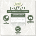 Biotic Shatavari Capsules For Women & Men | Grocsy