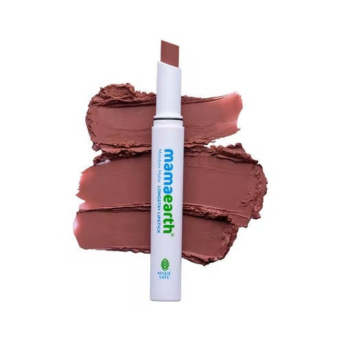 Mamaearth Moisture Matte Long Stay Lipstick-Espresso Brown | Grocsy