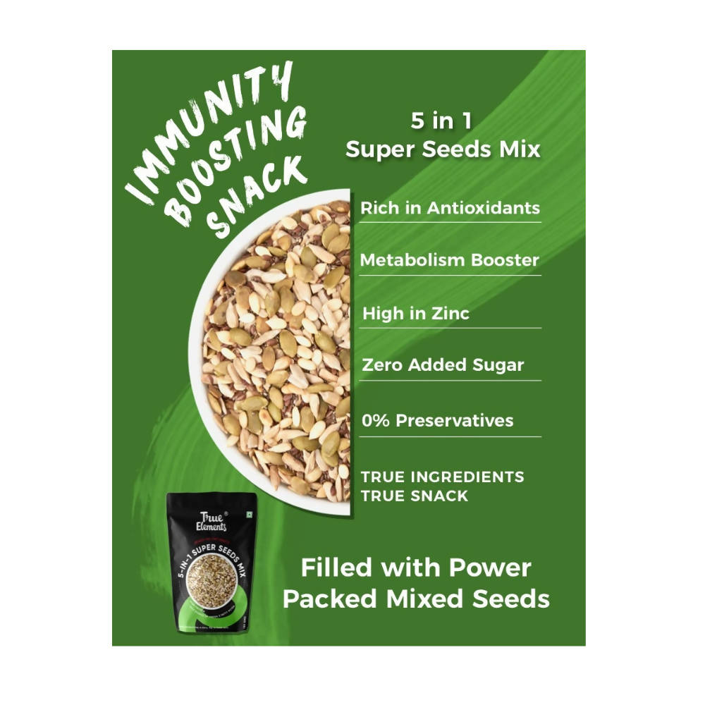 True Elements 5 in 1 Super Seeds Mix | Grocsy