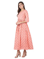 Kaajh Pink Floral Print kurta For Women | Grocsy