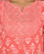 Kaajh Pink Suit Set In Floral Print For Women | Grocsy