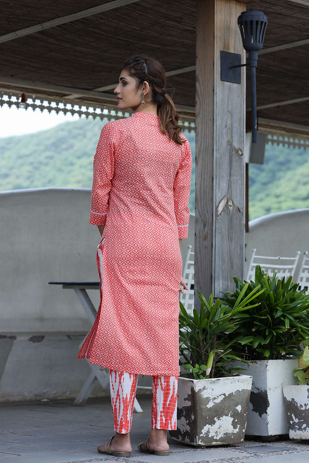 Kaajh Women's Pink Printed Cotton suit set | Grocsy