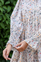 Kaajh Women's White Printed Cotton Top | Grocsy