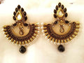 Designer Black Earrings | Grocsy