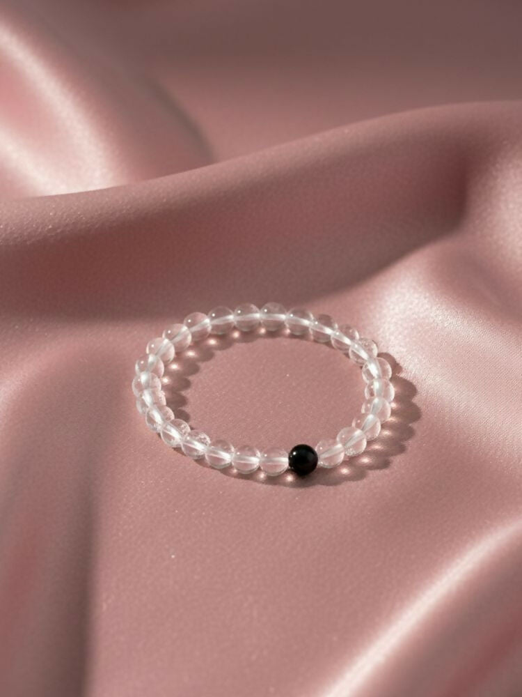 NVR White Crystal Evil Eye Bracelet for Men & Women | Grocsy