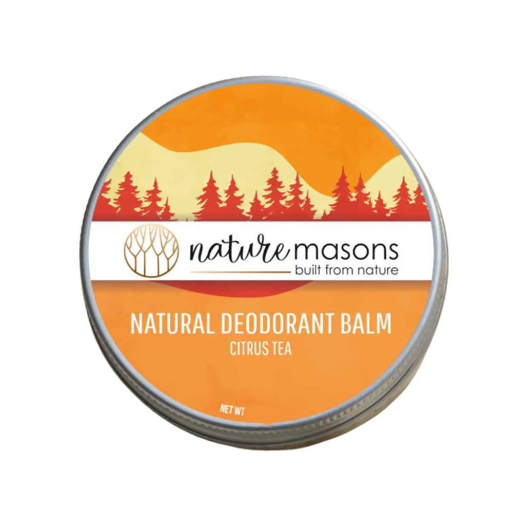Nature Masons Citrus Tea Natural Deodorant Balm | Grocsy