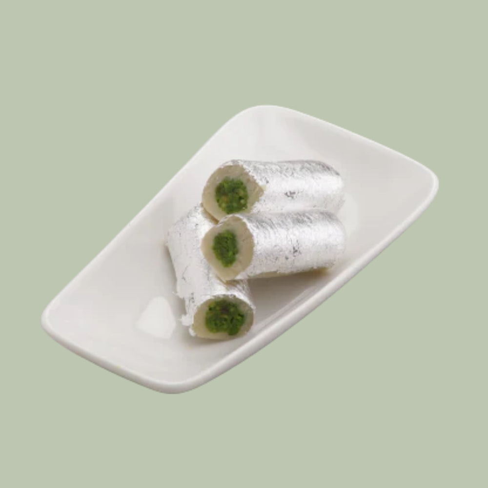 Agra Sweets Banjara Kaju Pista Roll | Grocsy